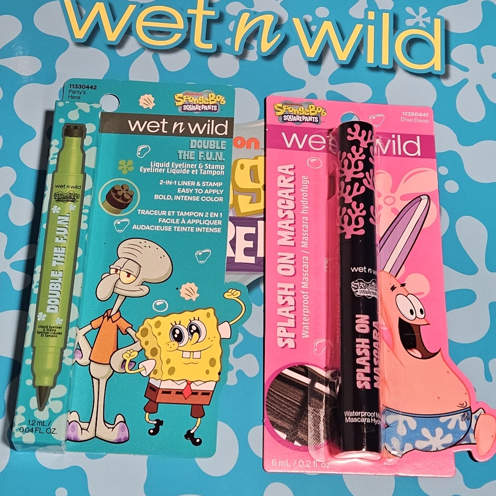 Wet N Wild X Spongebob Eyliner And Mascara Set